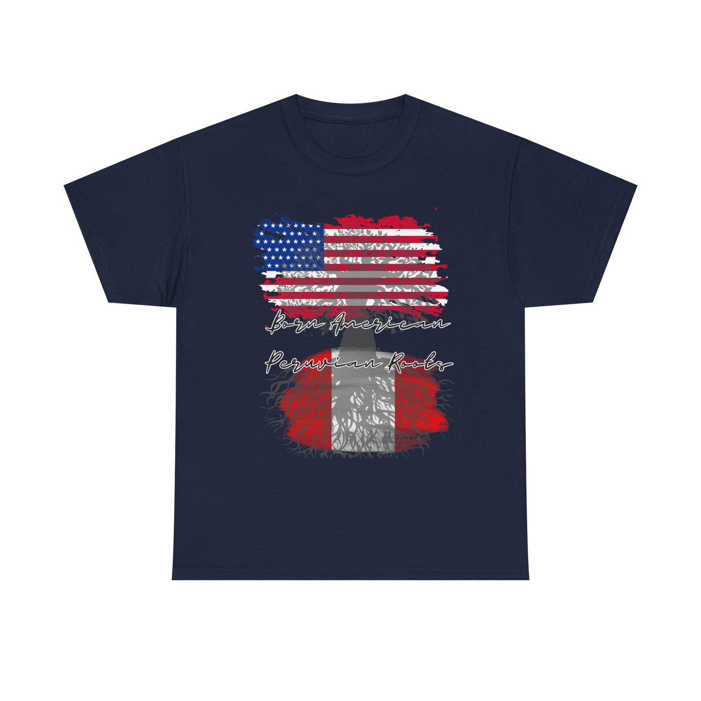 Born American - Peruvian Roots Unisex Heavy Cotton Tee