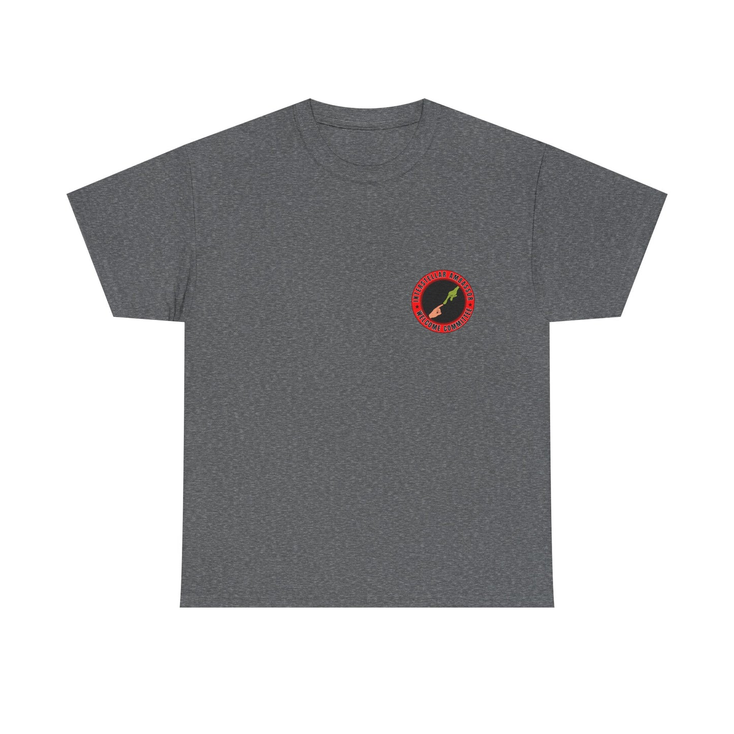 Interstellar Ambassor printed badge front/back Unisex Heavy Cotton Tee