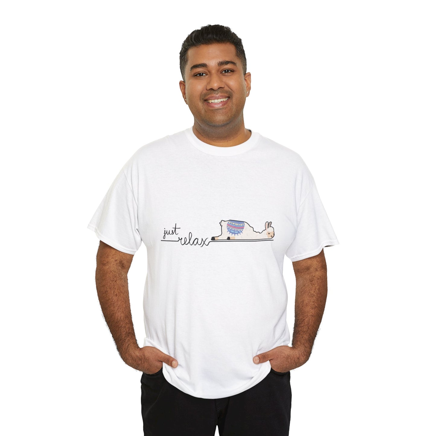 Just Relax llama 1 Unisex Heavy Cotton Tee