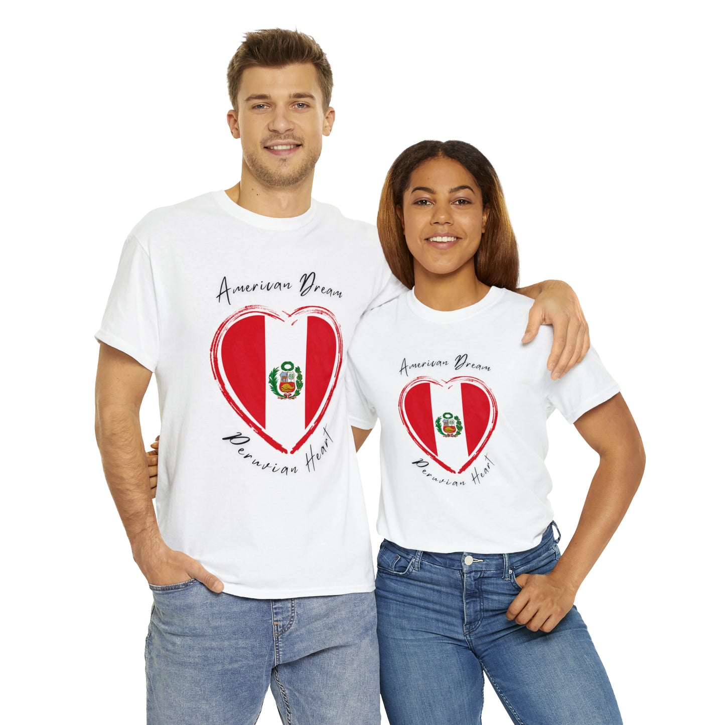 American Dream - Peruvian Heart Unisex Heavy Cotton Tee