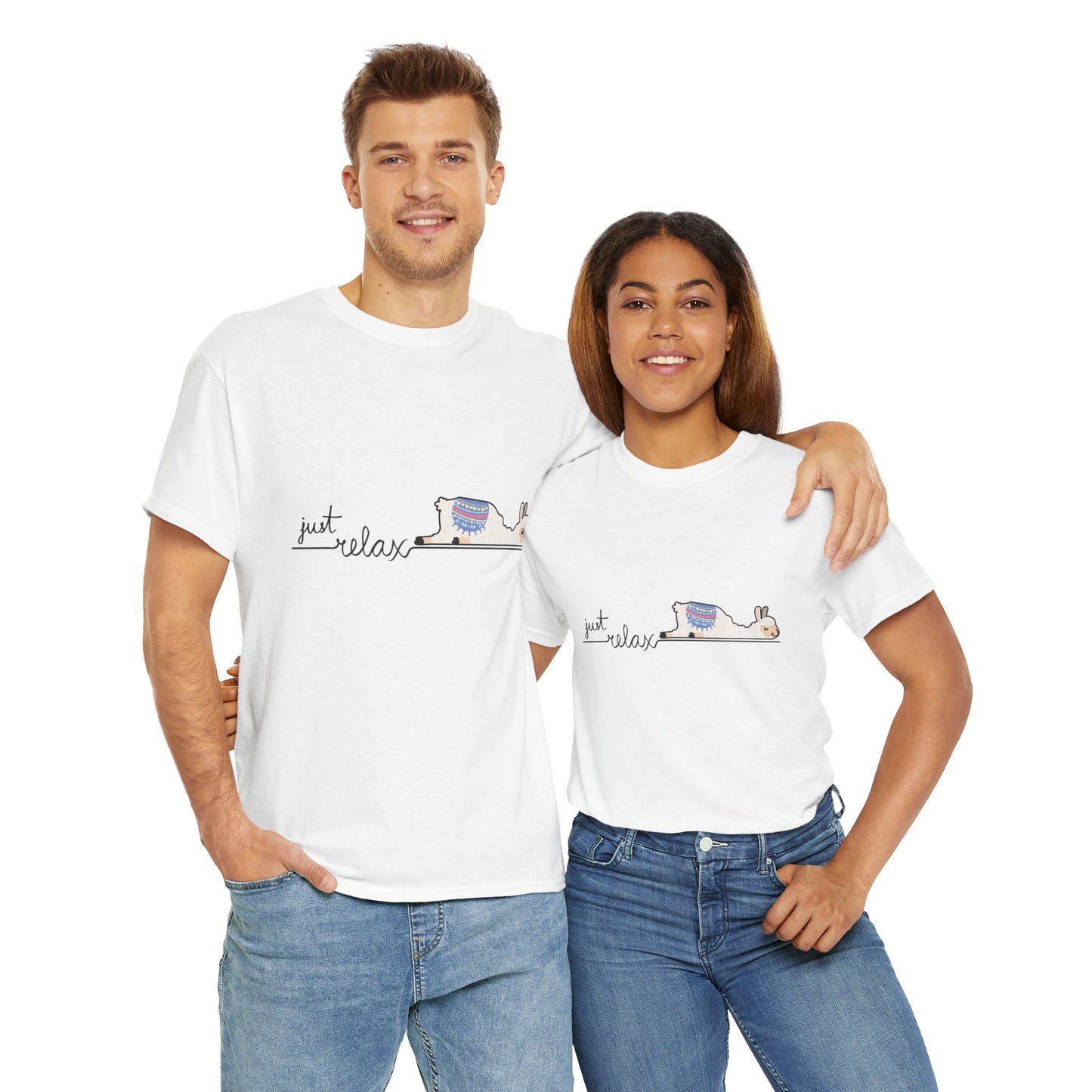 Just Relax llama 1 Unisex Heavy Cotton Tee