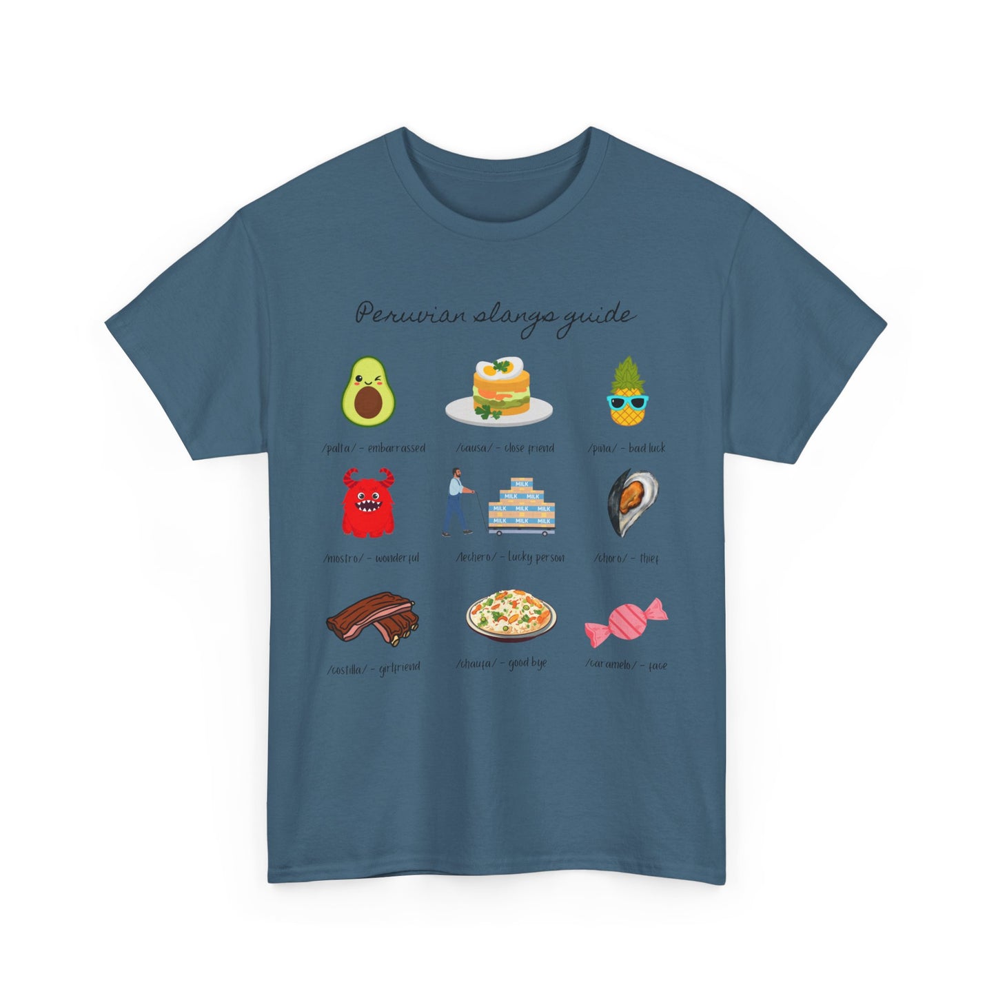 Peruvian Slang Guide Unisex Heavy Cotton Tee