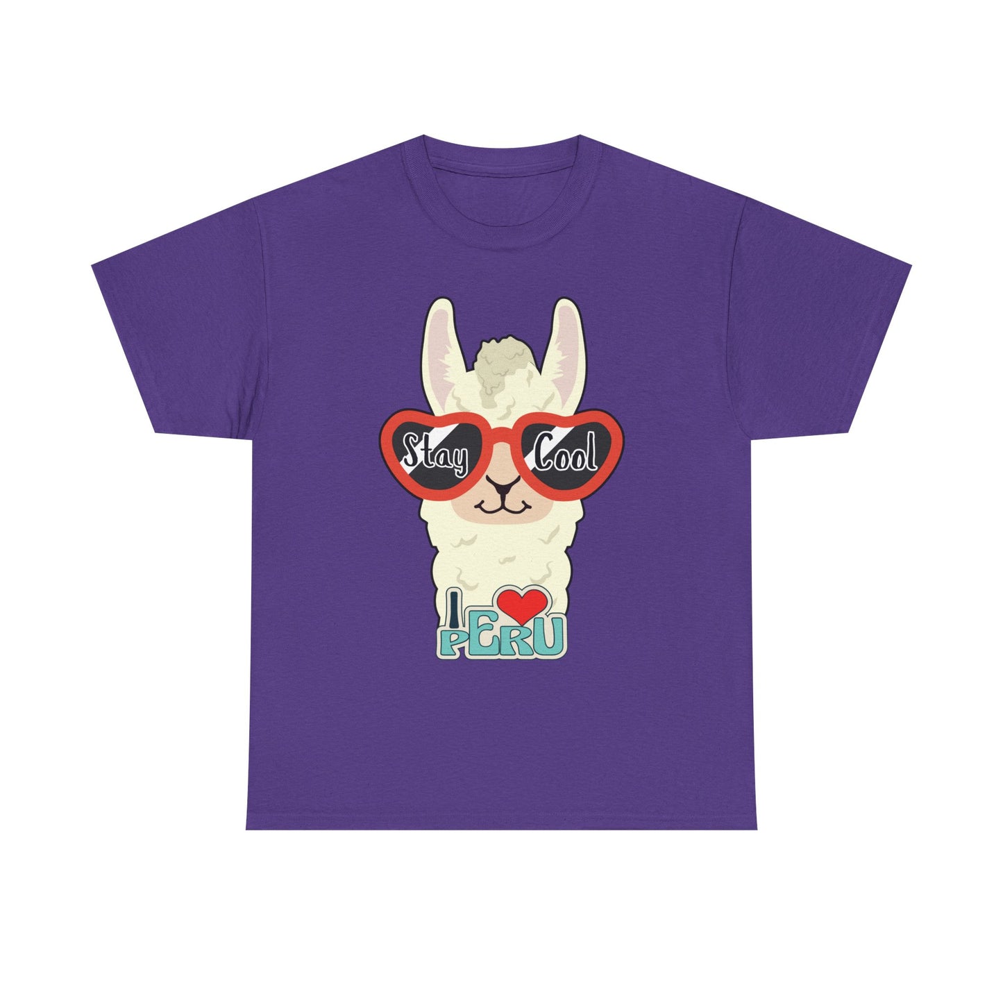 Stay Cool Llama Unisex Heavy Cotton Tee