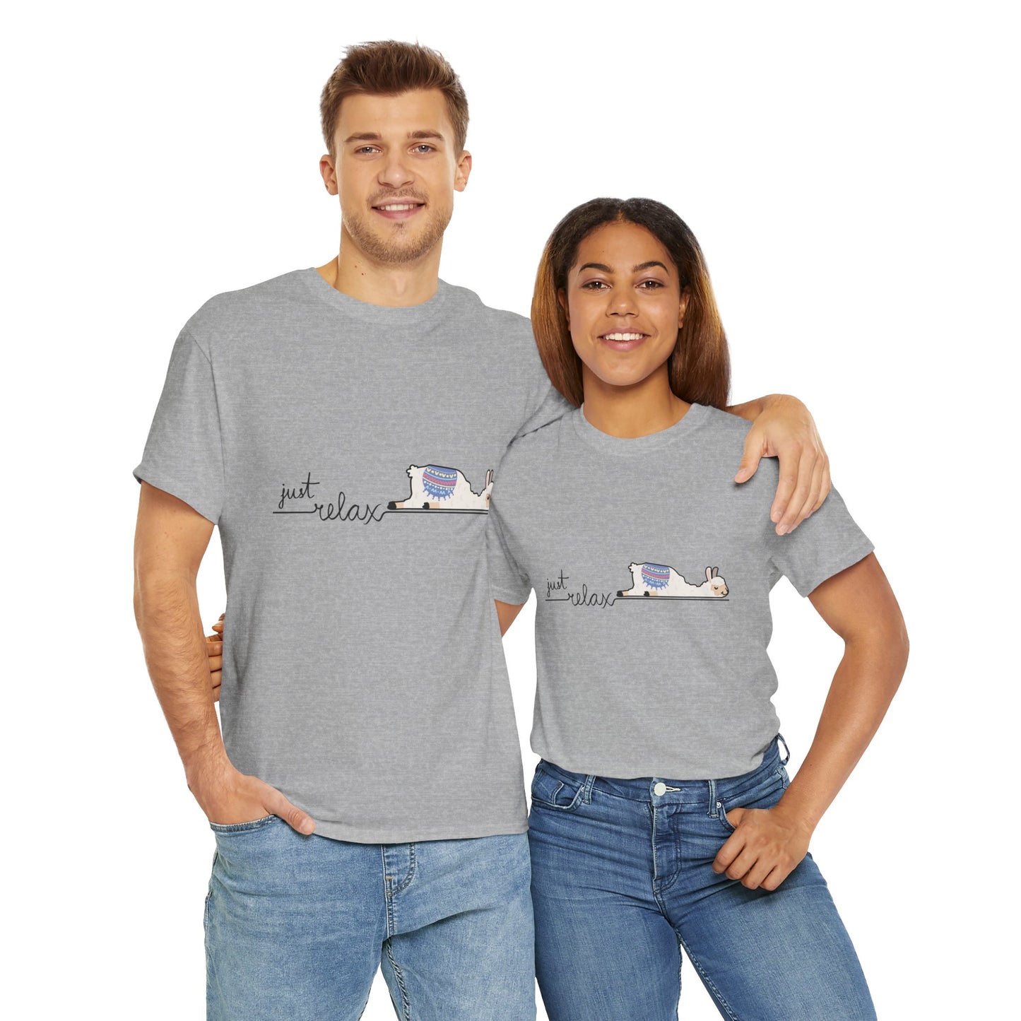 Just Relax llama 1 Unisex Heavy Cotton Tee