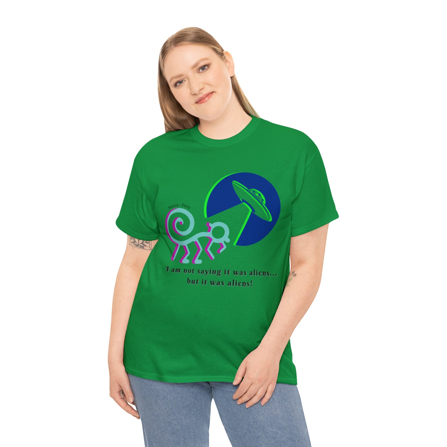 Nazca Peru (UFO) Unisex Heavy Cotton Tee