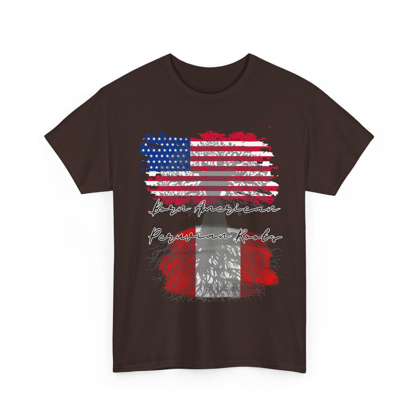Born American - Peruvian Roots Unisex Heavy Cotton Tee