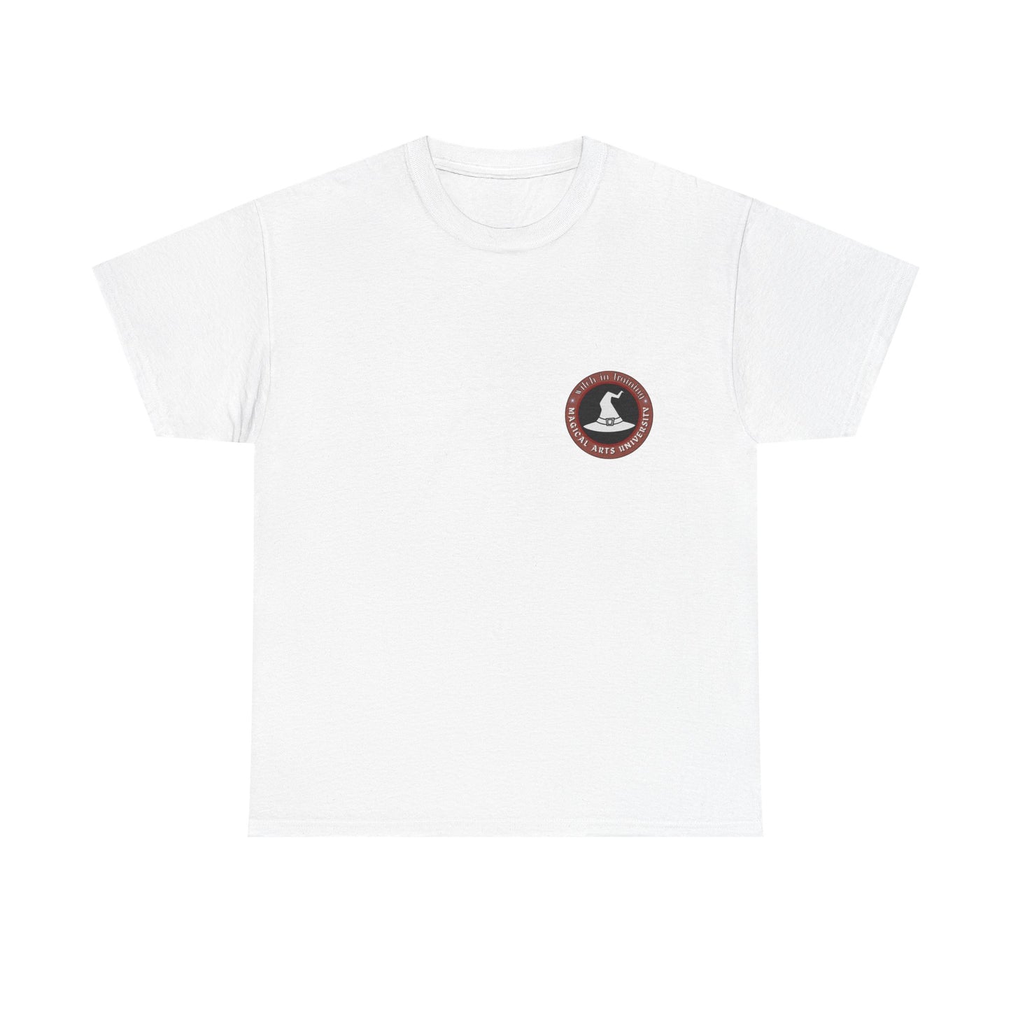 Senior Wizard printed badge front/ Emblem back Unisex Heavy Cotton Tee