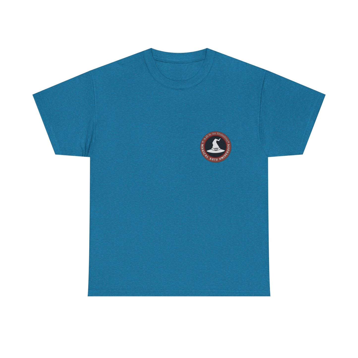 Senior Wizard printed badge front/ Emblem back Unisex Heavy Cotton Tee