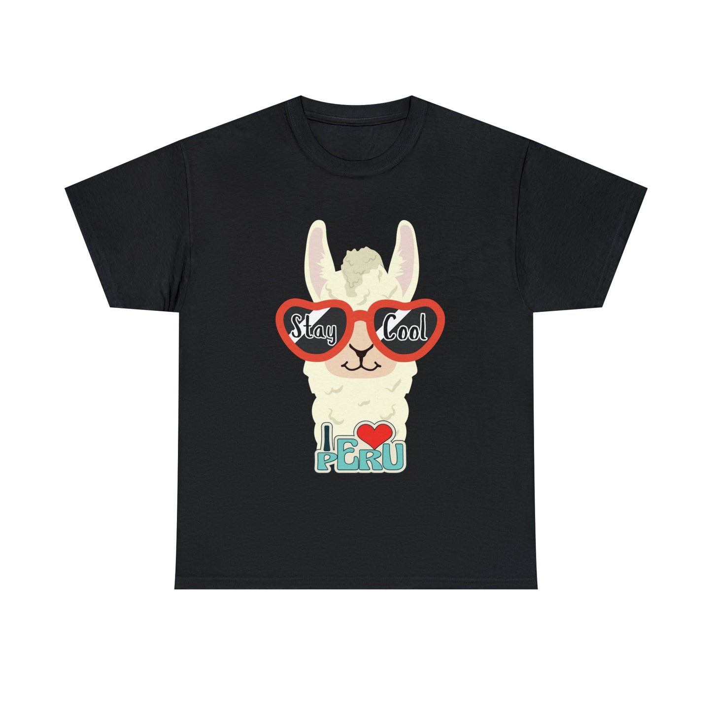 Stay Cool Llama Unisex Heavy Cotton Tee