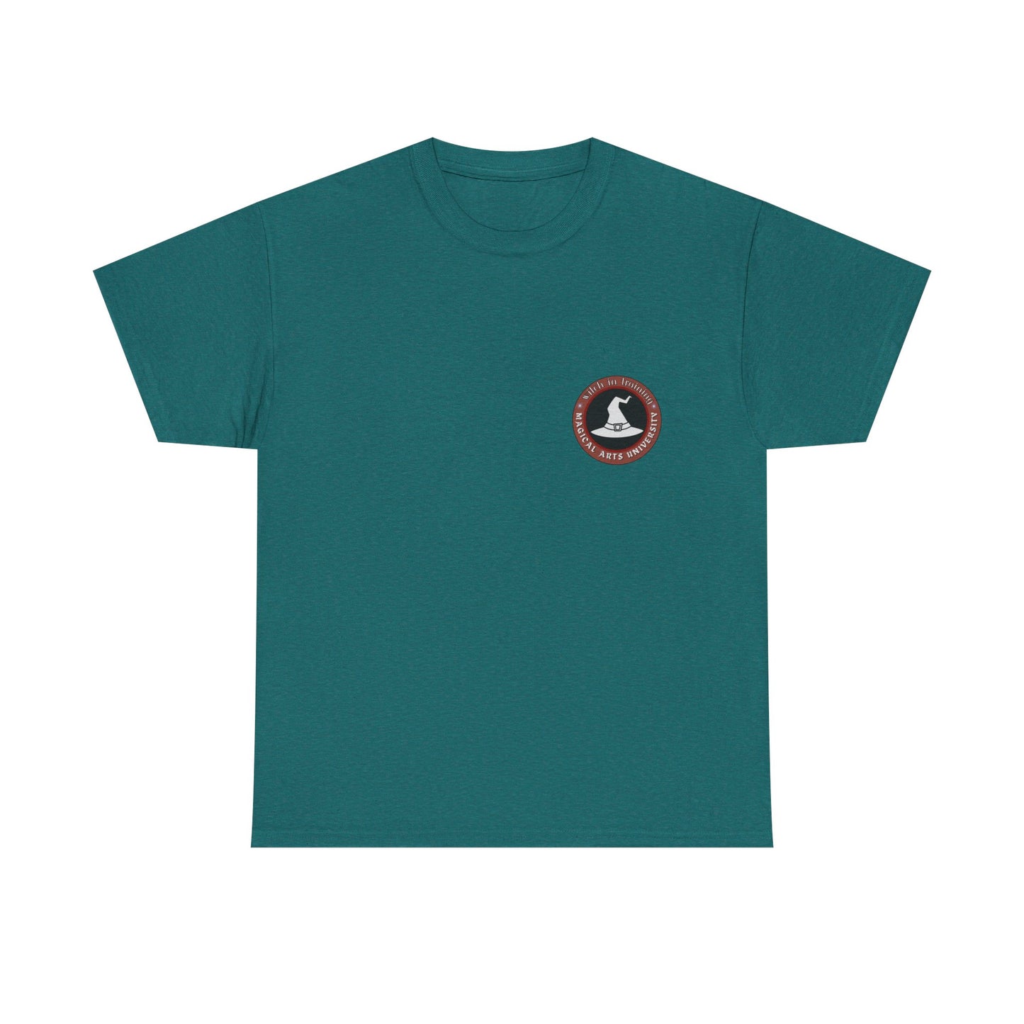 Senior Wizard printed badge front/ Emblem back Unisex Heavy Cotton Tee