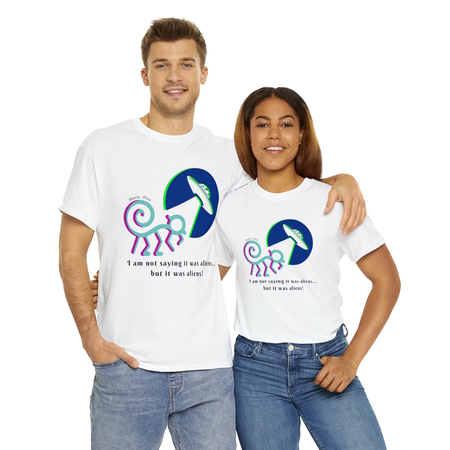 Nazca Peru (UFO) Unisex Heavy Cotton Tee