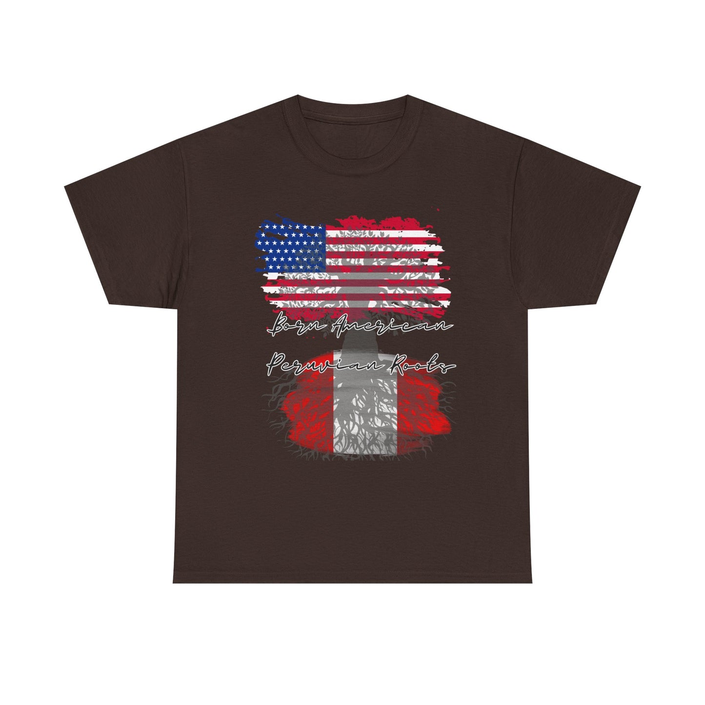 Born American - Peruvian Roots Unisex Heavy Cotton Tee