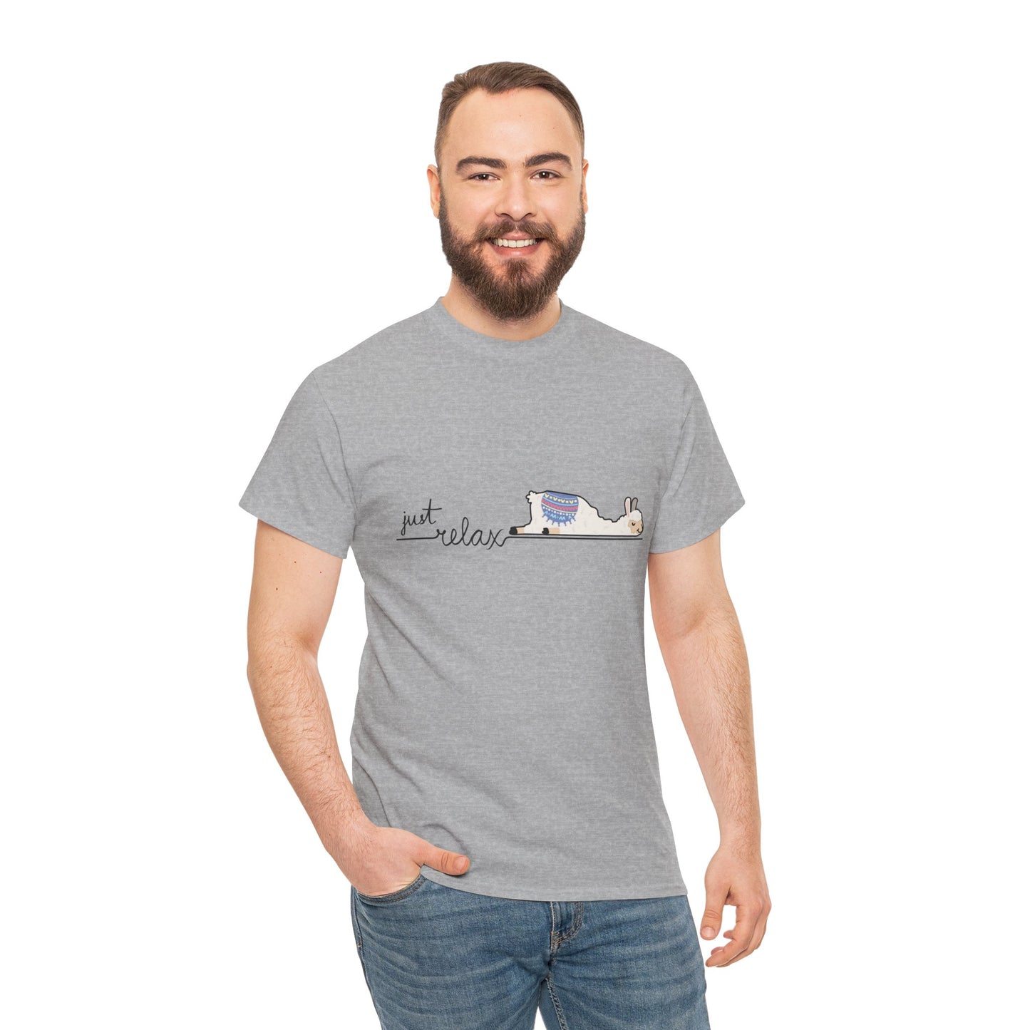 Just Relax llama 1 Unisex Heavy Cotton Tee