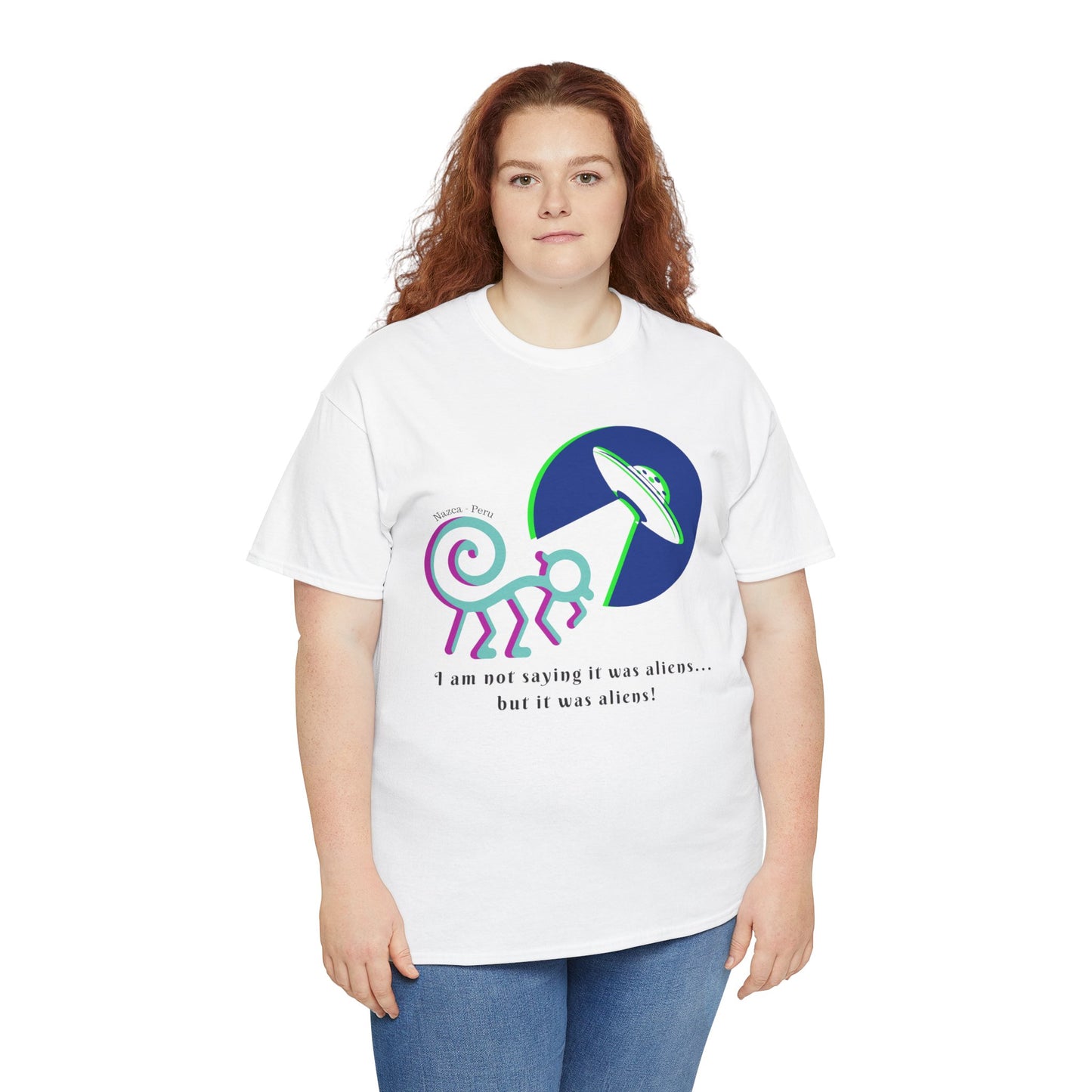 Nazca Peru (UFO) Unisex Heavy Cotton Tee