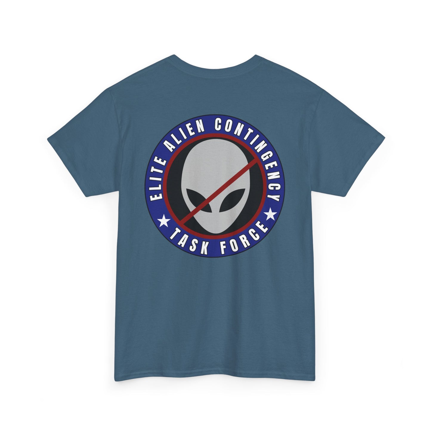 Elite Alien Contingency printed badge front/back Unisex Heavy Cotton Tee