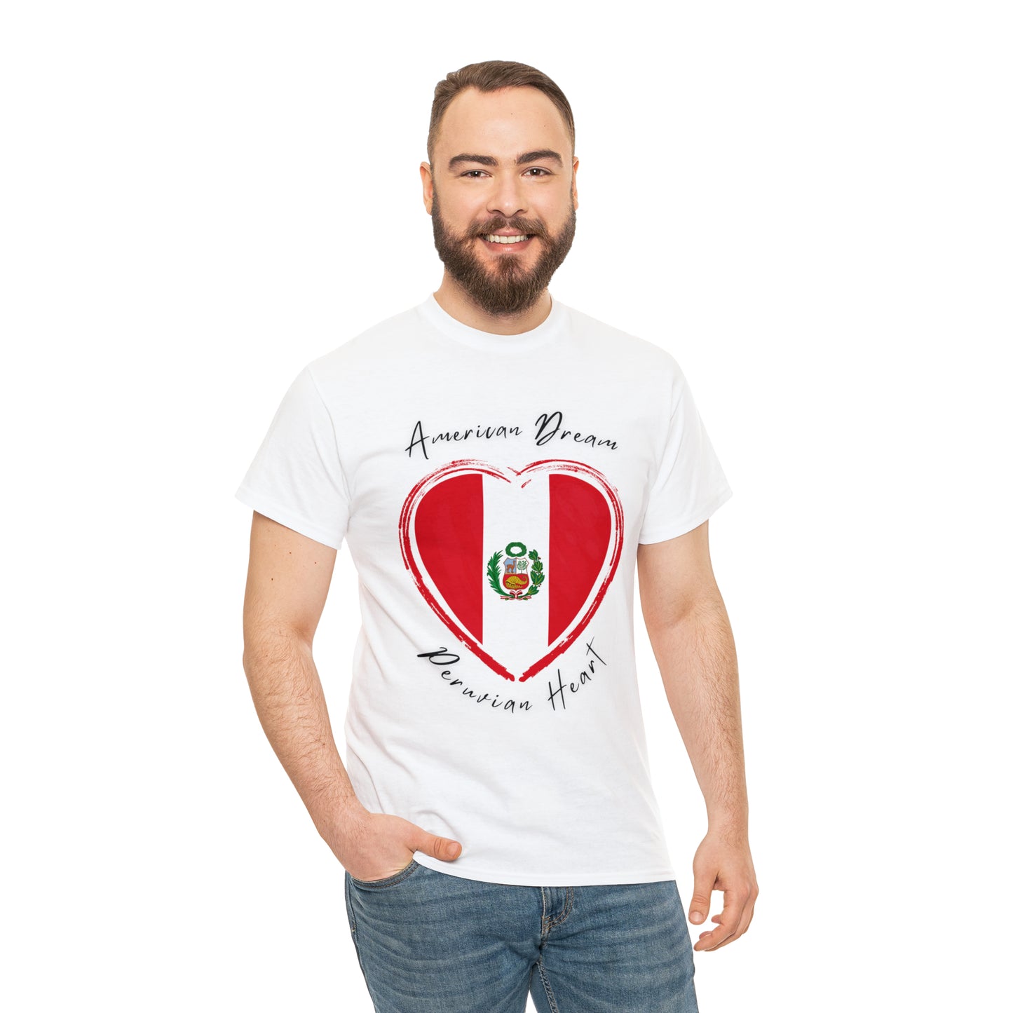 American Dream - Peruvian Heart Unisex Heavy Cotton Tee