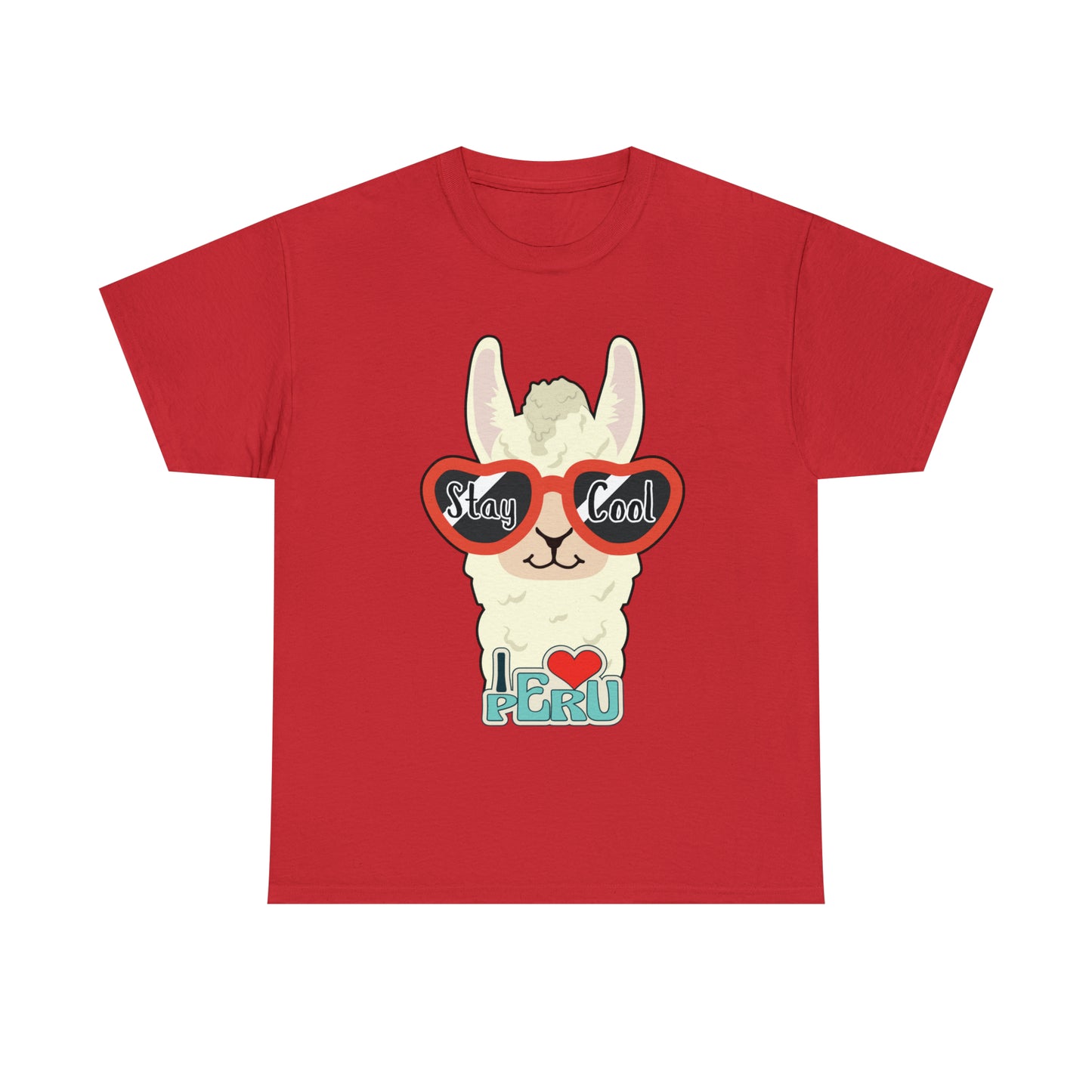 Stay Cool Llama Unisex Heavy Cotton Tee