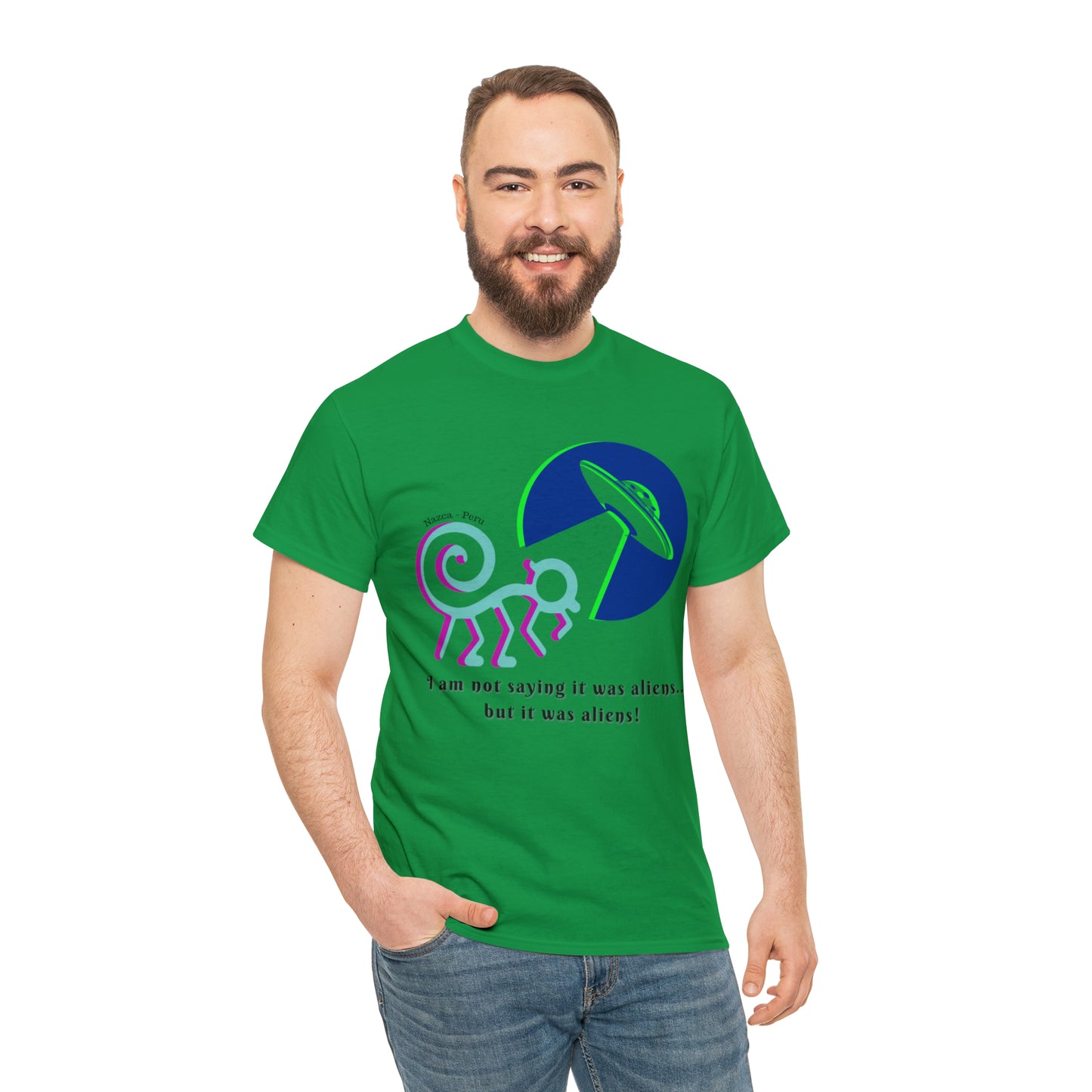 Nazca Peru (UFO) Unisex Heavy Cotton Tee