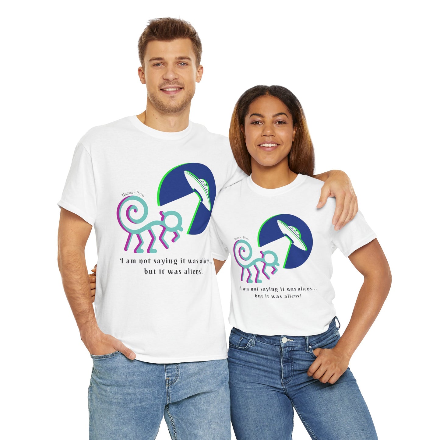 Nazca Peru (UFO) Unisex Heavy Cotton Tee
