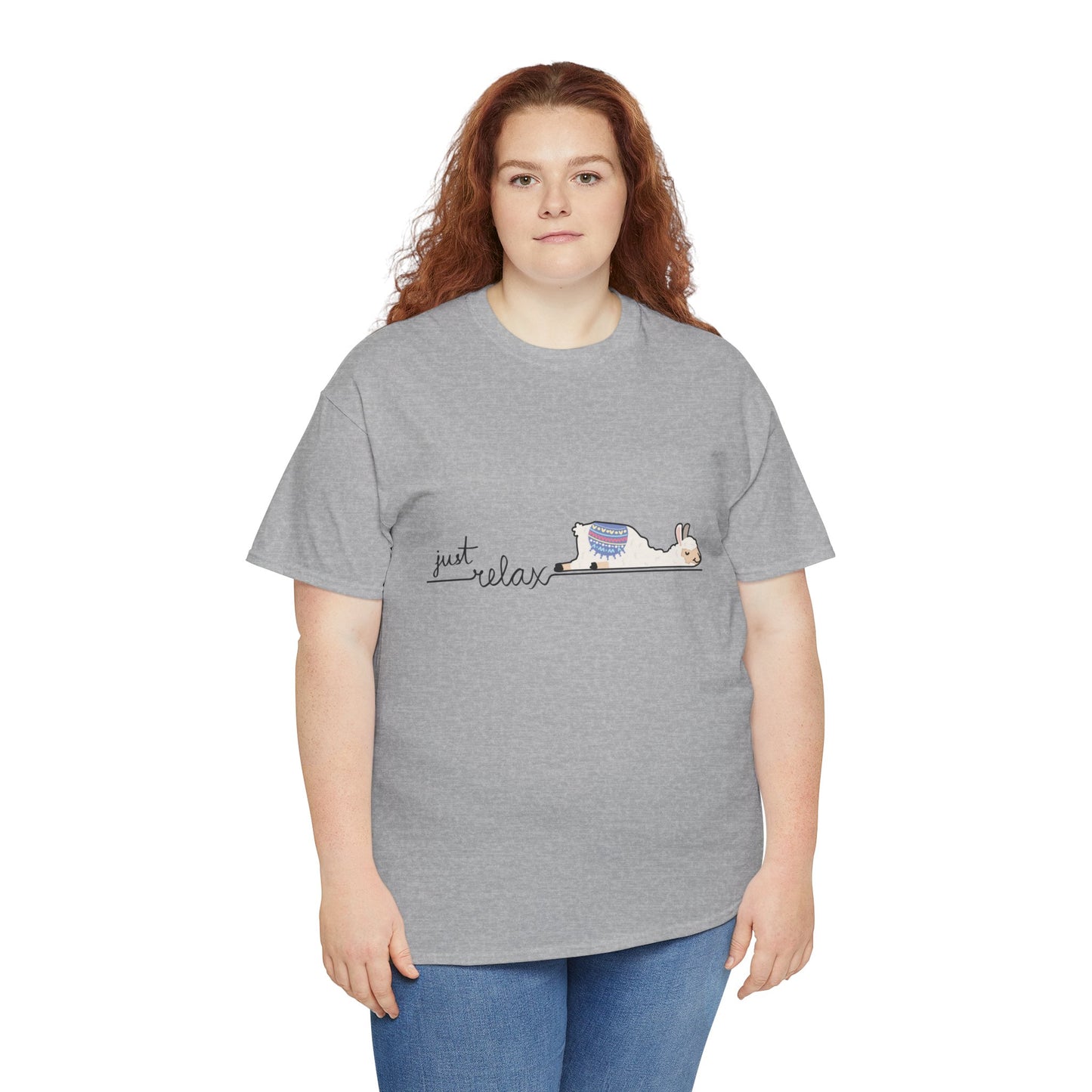 Just Relax llama 1 Unisex Heavy Cotton Tee