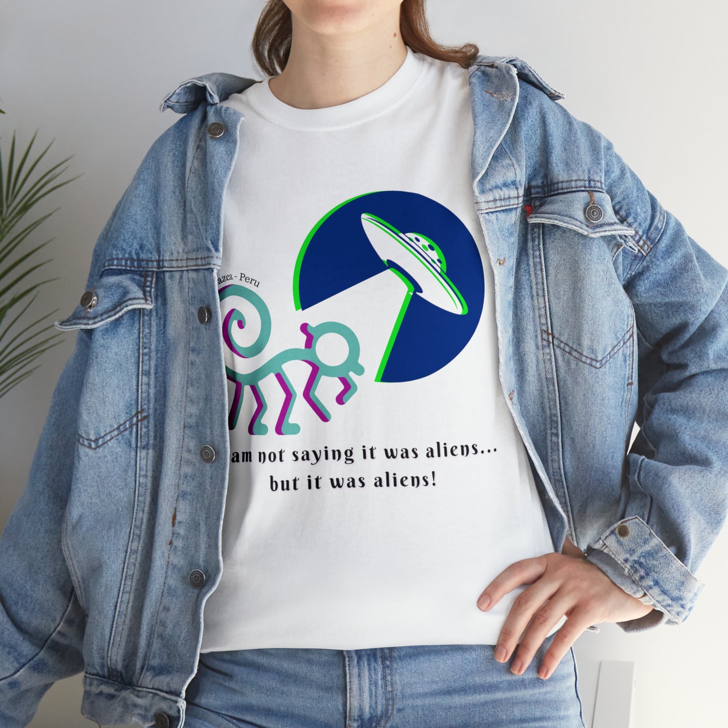 Nazca Peru (UFO) Unisex Heavy Cotton Tee