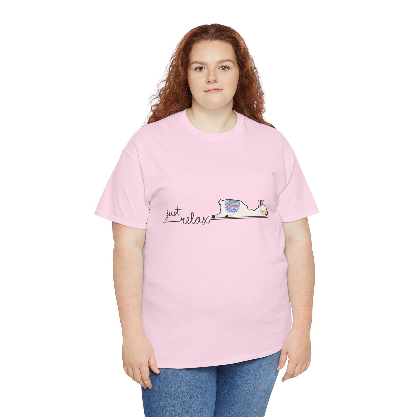Just Relax llama 1 Unisex Heavy Cotton Tee