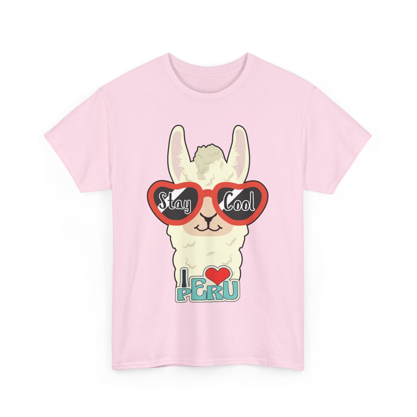 Stay Cool Llama Unisex Heavy Cotton Tee
