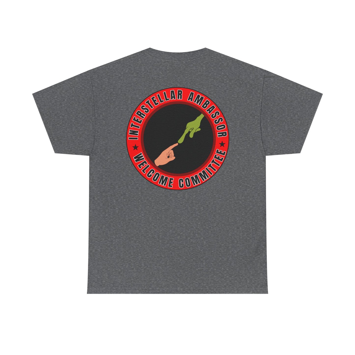 Interstellar Ambassor printed badge front/back Unisex Heavy Cotton Tee