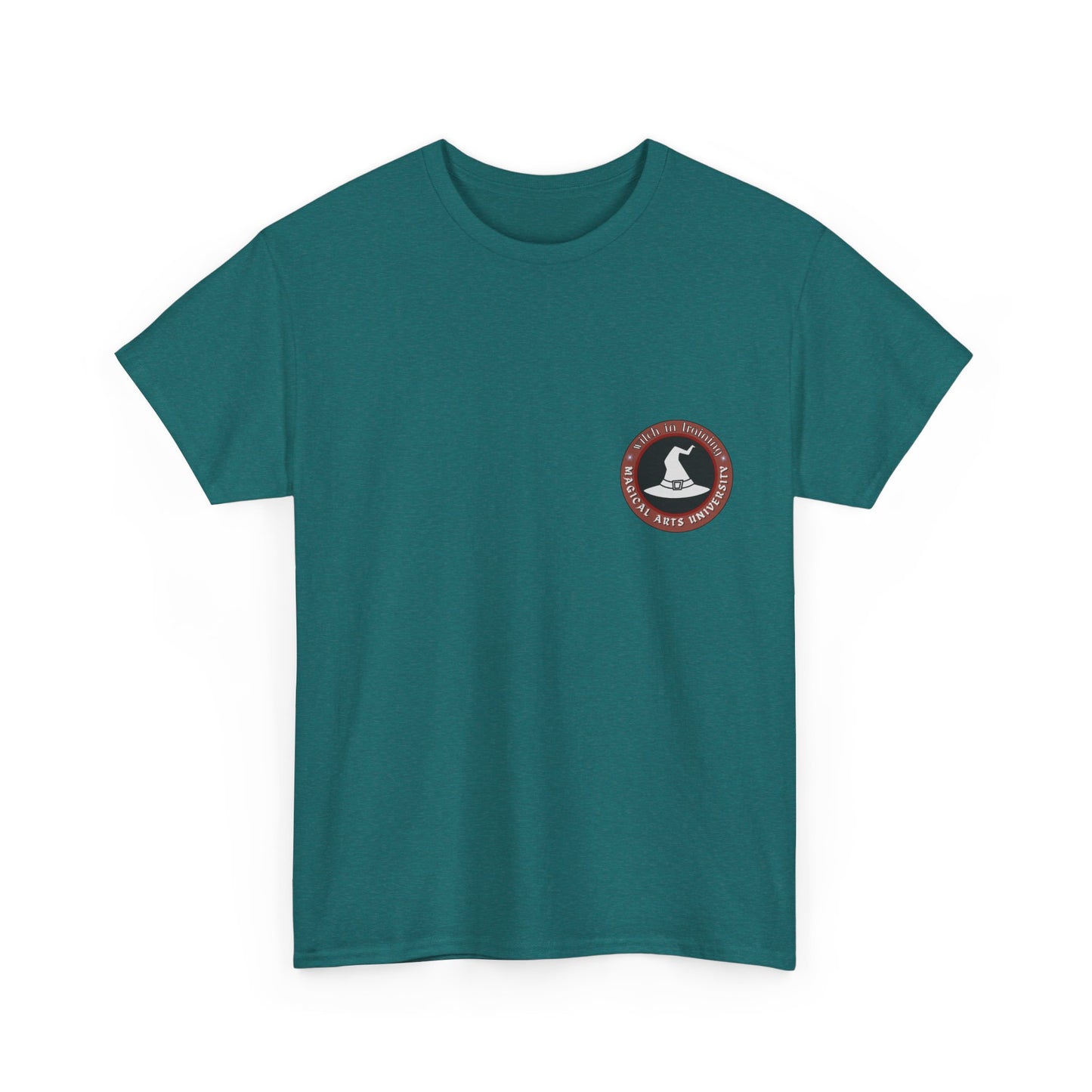 Senior Wizard printed badge front/ Emblem back Unisex Heavy Cotton Tee