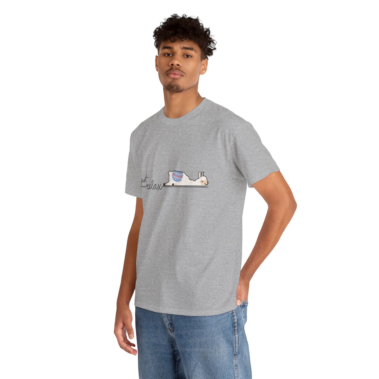Just Relax llama 1 Unisex Heavy Cotton Tee