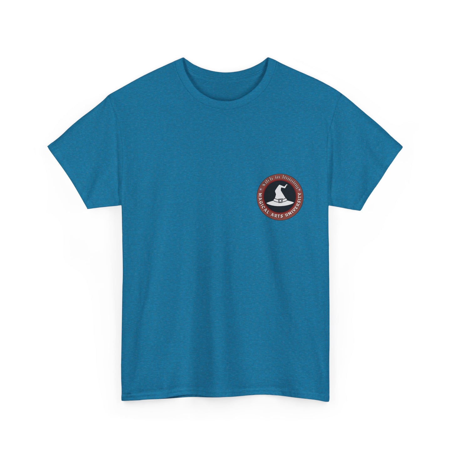 Senior Wizard printed badge front/ Emblem back Unisex Heavy Cotton Tee