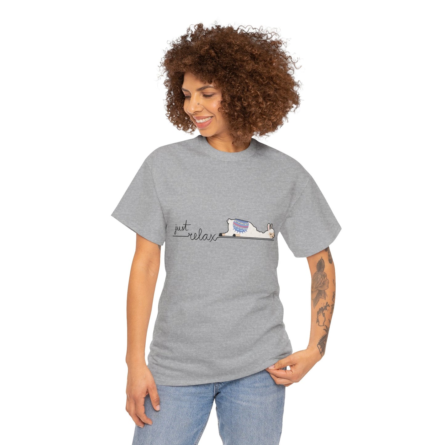 Just Relax llama 1 Unisex Heavy Cotton Tee