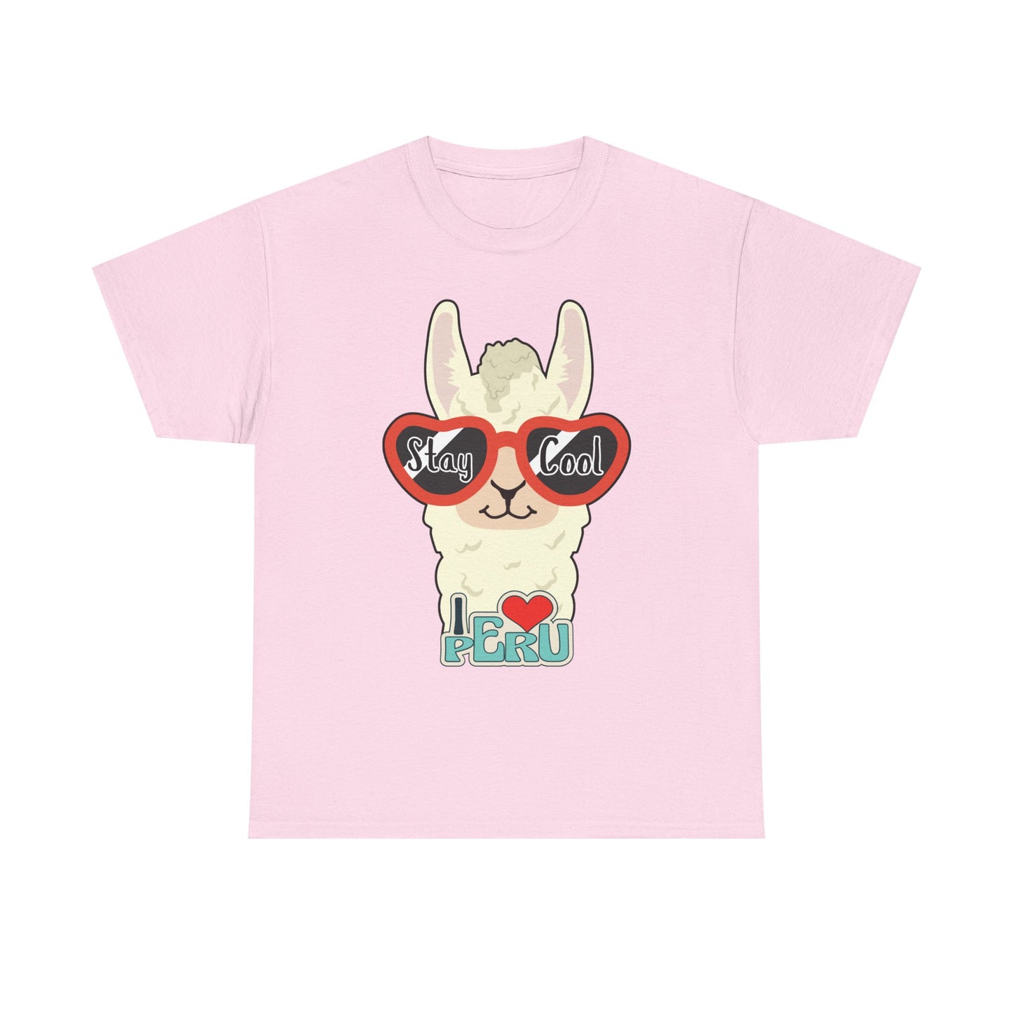Stay Cool Llama Unisex Heavy Cotton Tee
