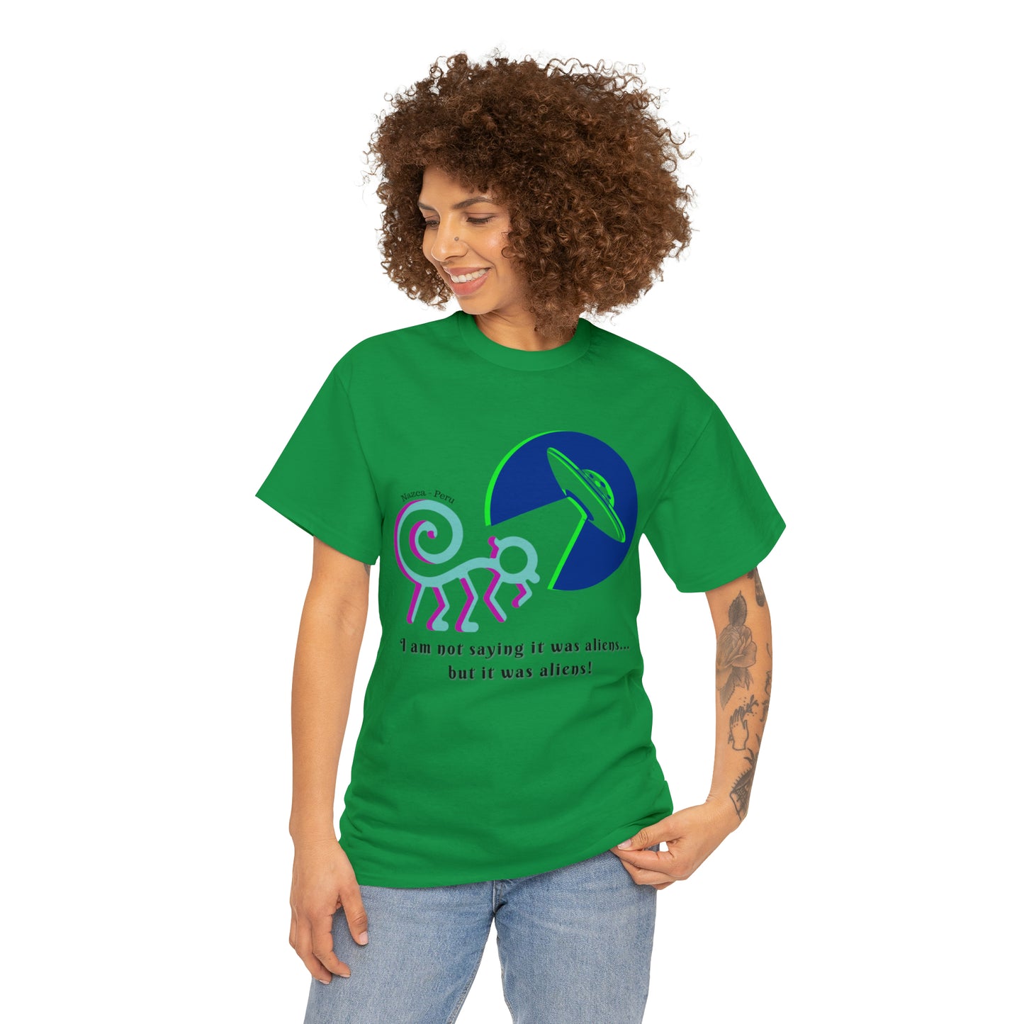 Nazca Peru (UFO) Unisex Heavy Cotton Tee