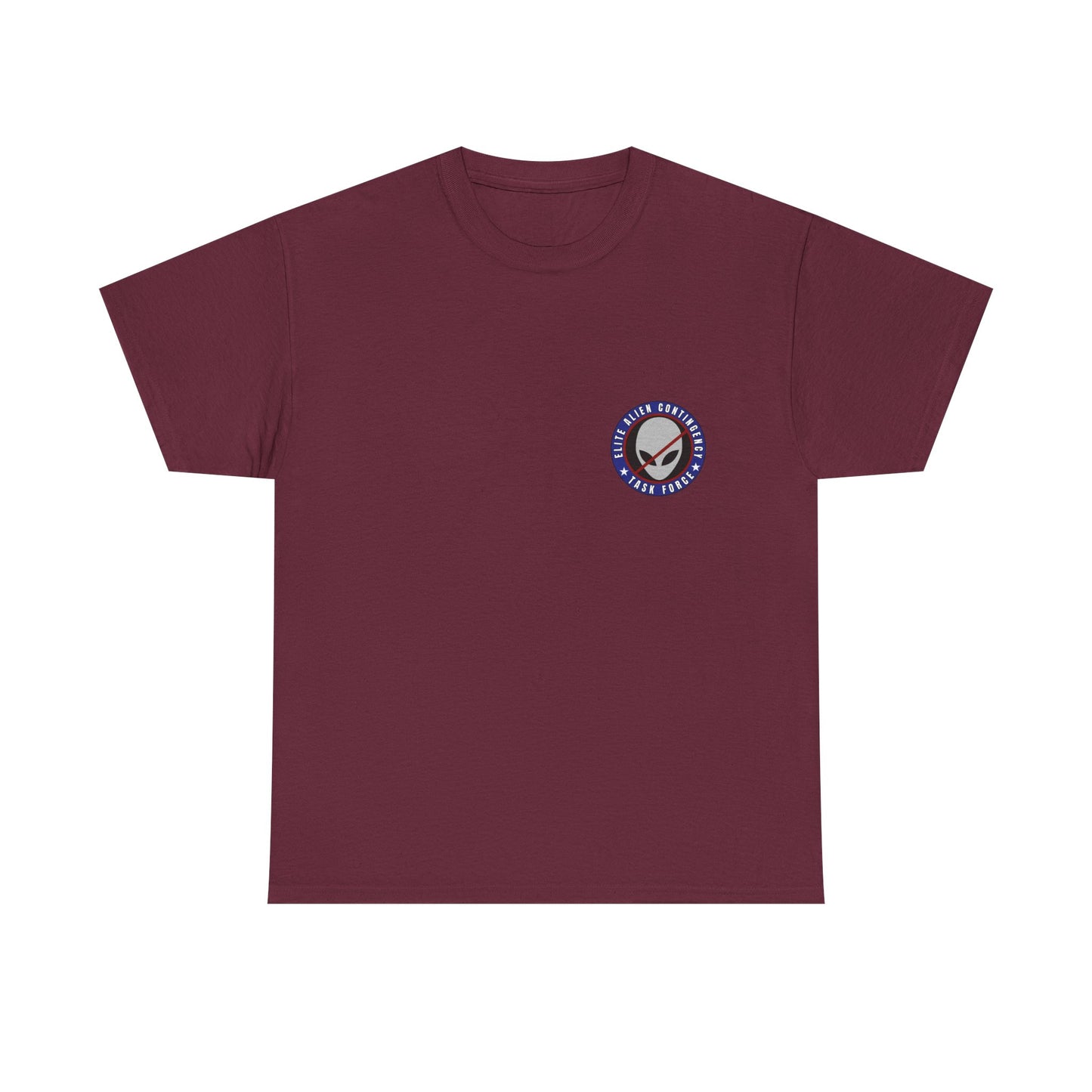 Elite Alien Contingency printed badge front/back Unisex Heavy Cotton Tee