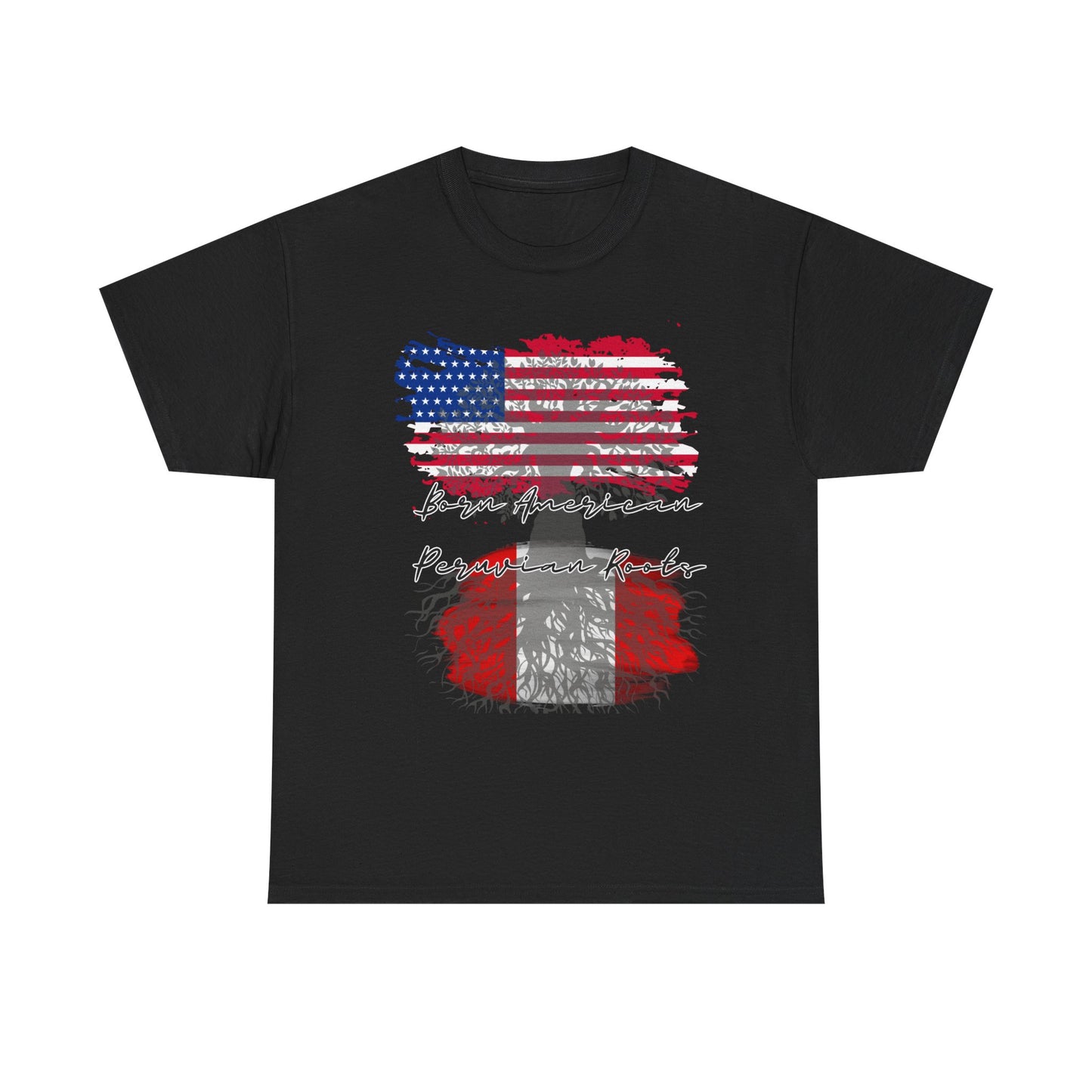 Born American - Peruvian Roots Unisex Heavy Cotton Tee