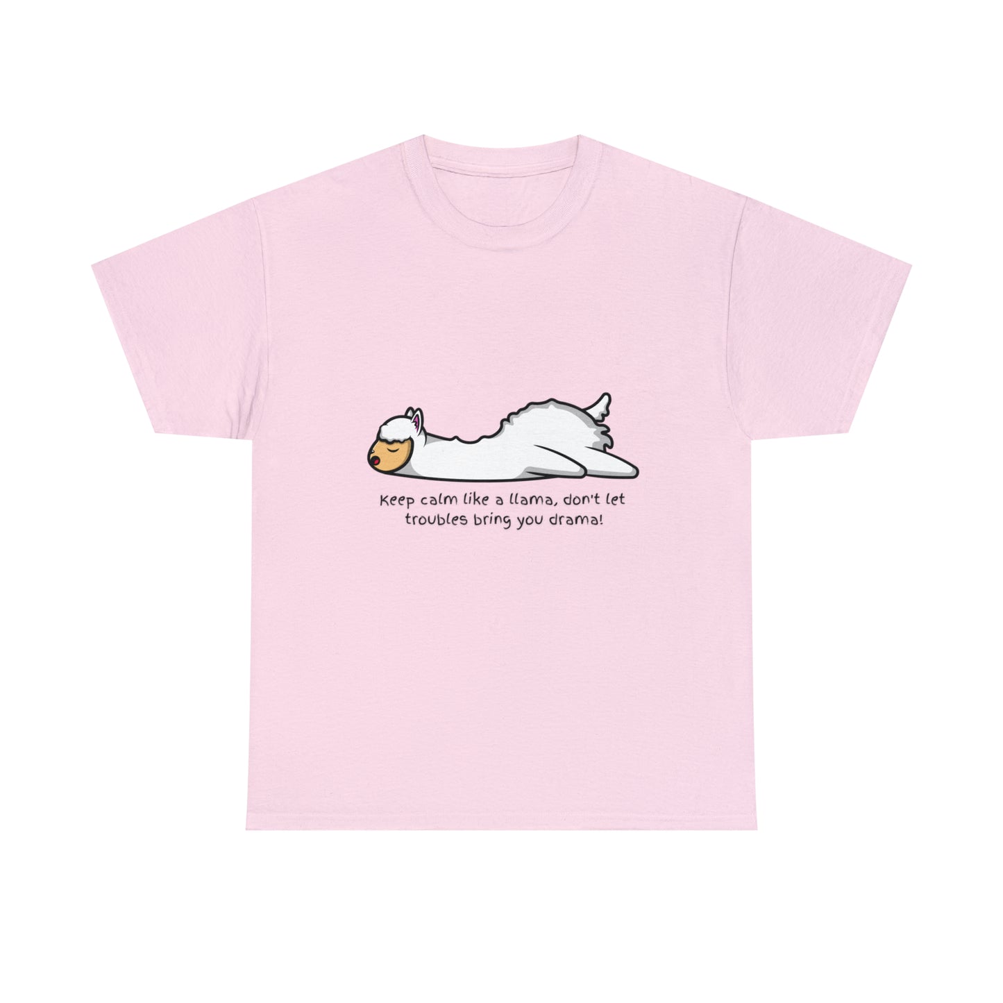 Keep Calm like a llama Unisex Heavy Cotton Tee