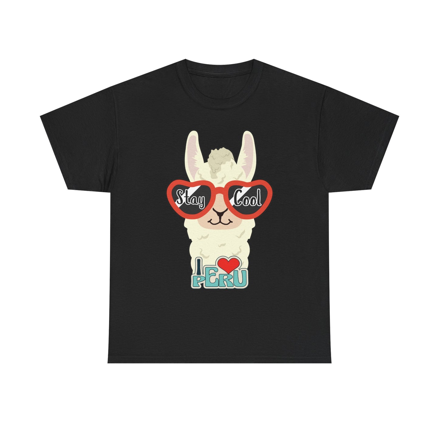 Stay Cool Llama Unisex Heavy Cotton Tee