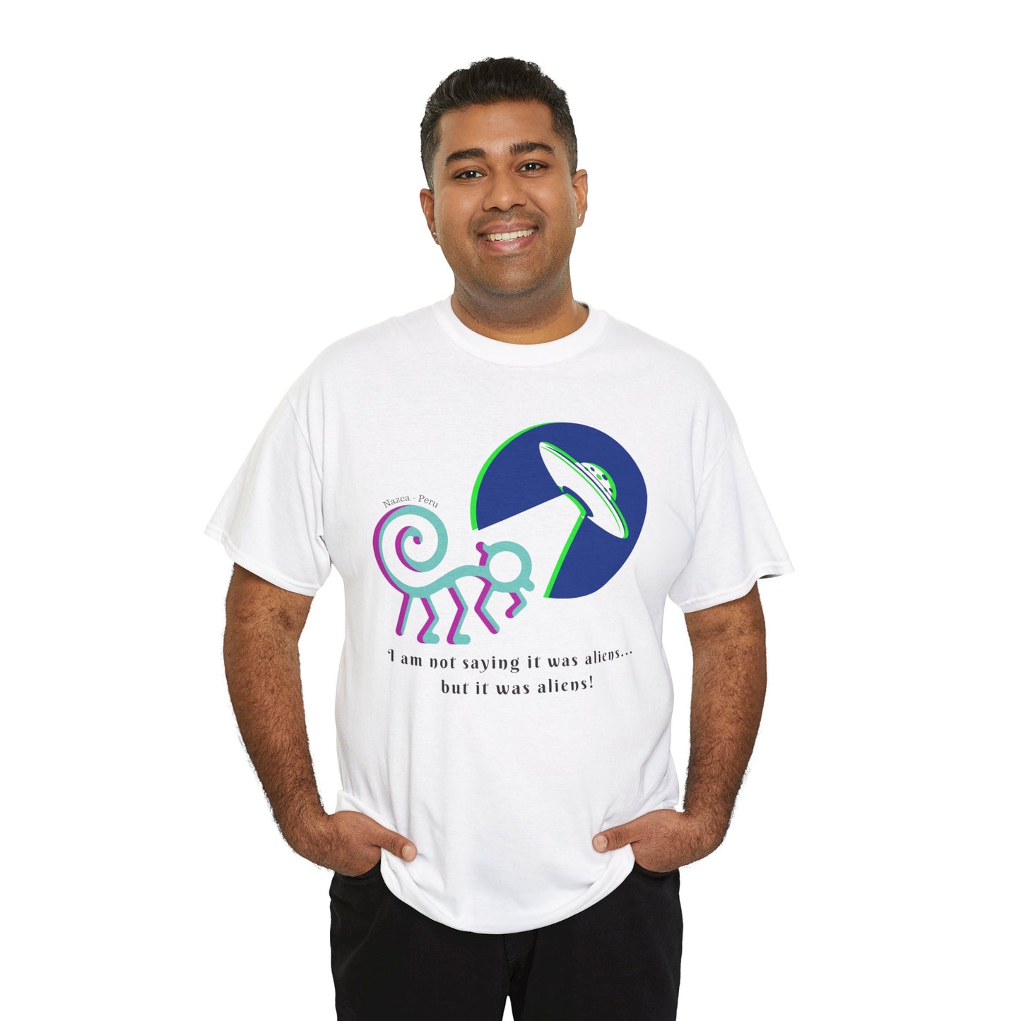 Nazca Peru (UFO) Unisex Heavy Cotton Tee