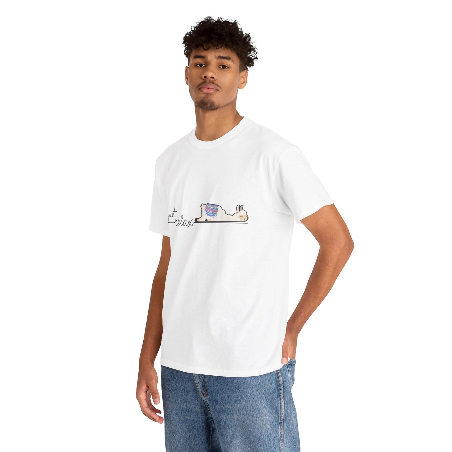 Just Relax llama 1 Unisex Heavy Cotton Tee