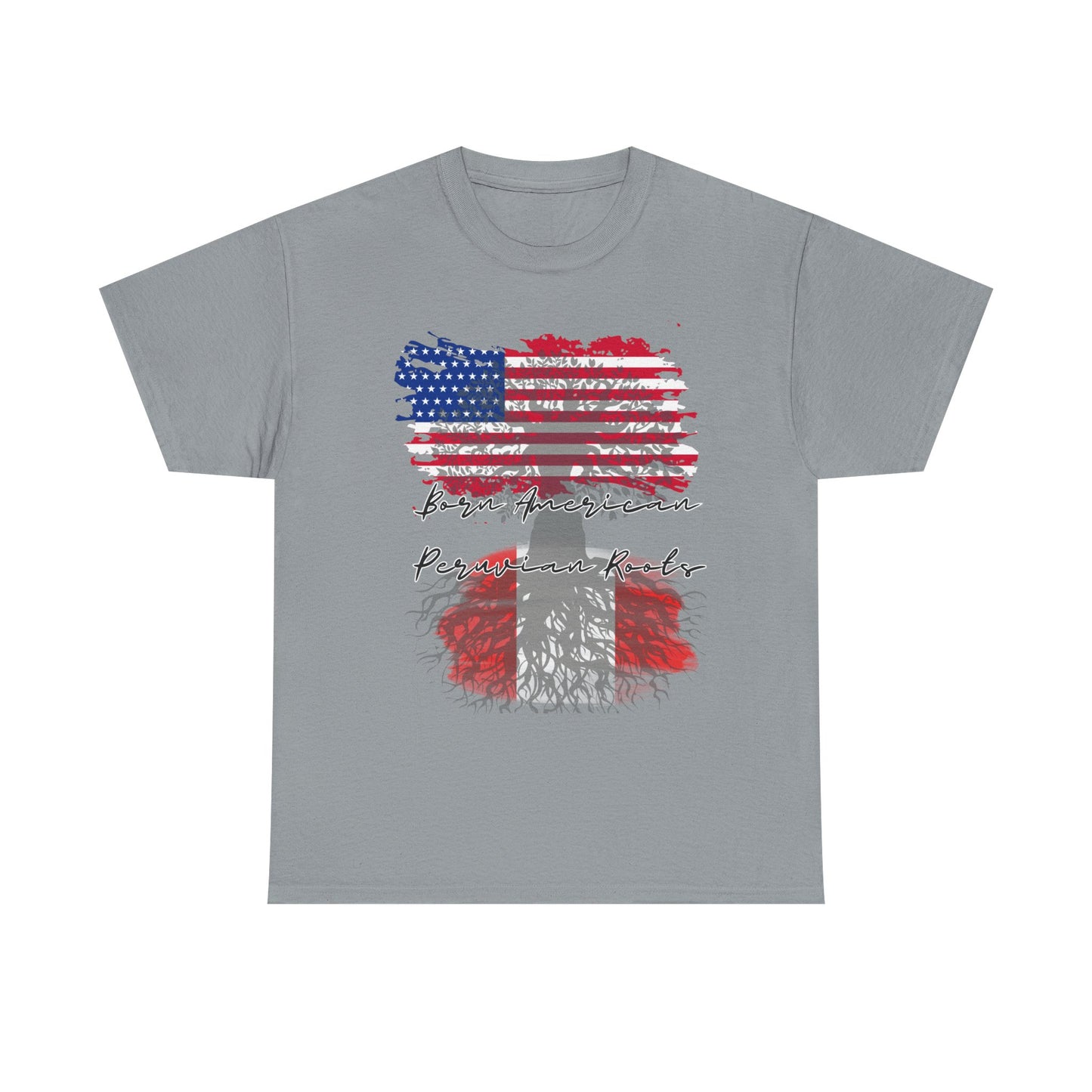 Born American - Peruvian Roots Unisex Heavy Cotton Tee