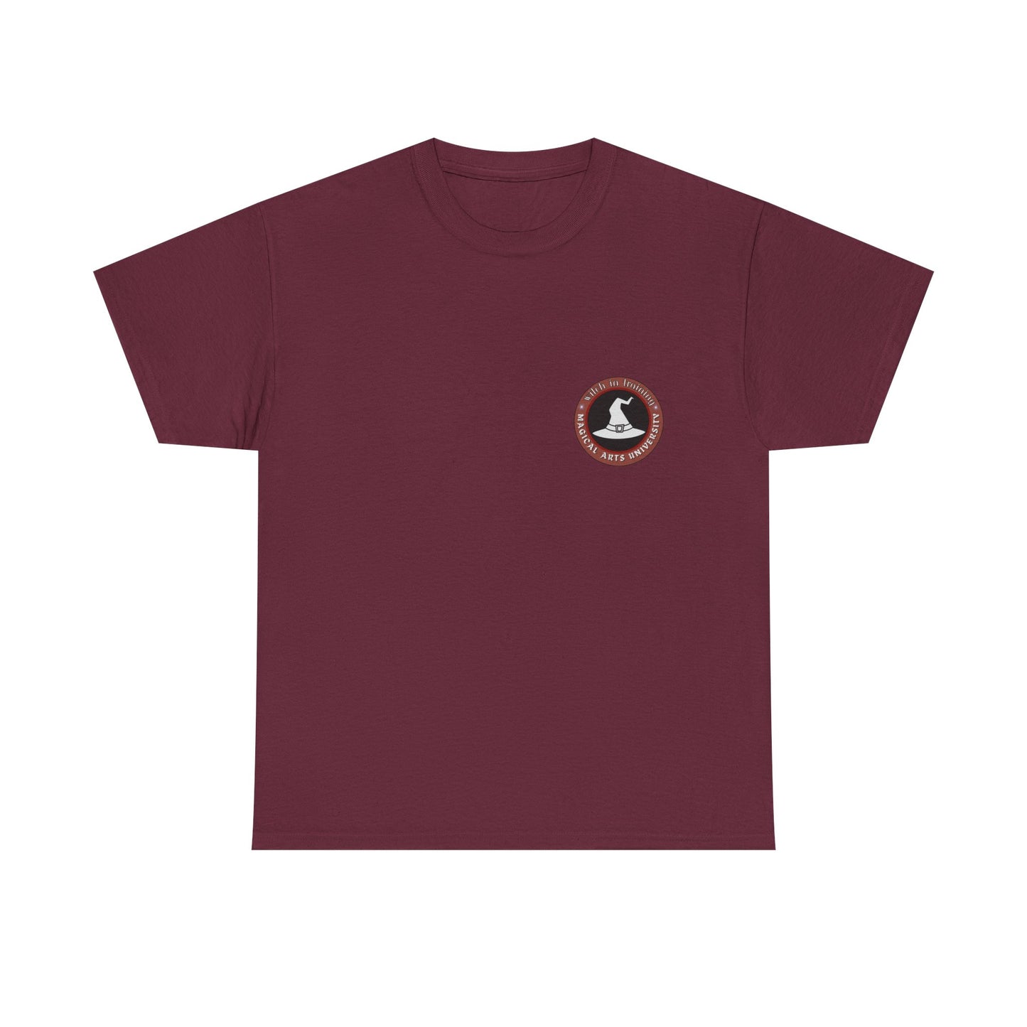 Senior Wizard printed badge front/ Emblem back Unisex Heavy Cotton Tee