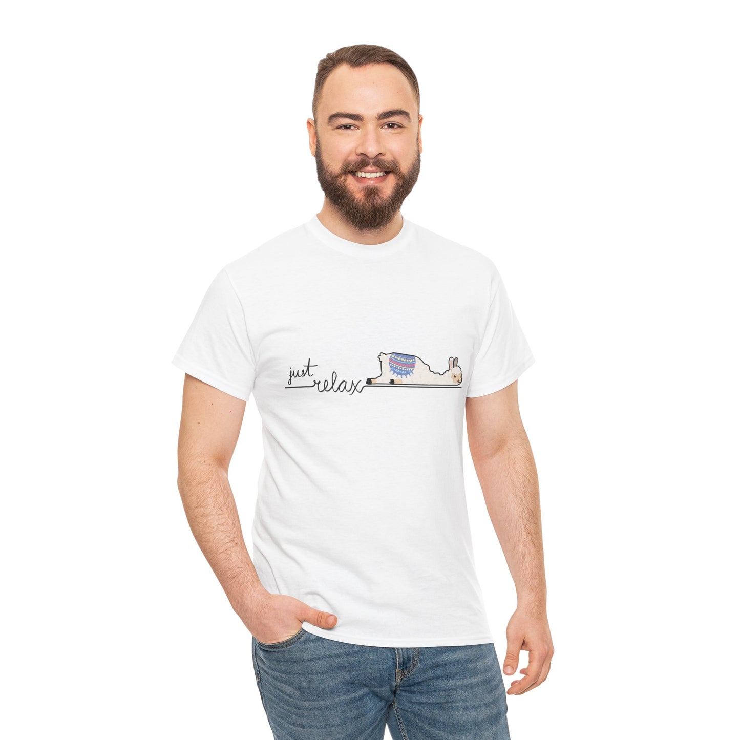 Just Relax llama 1 Unisex Heavy Cotton Tee