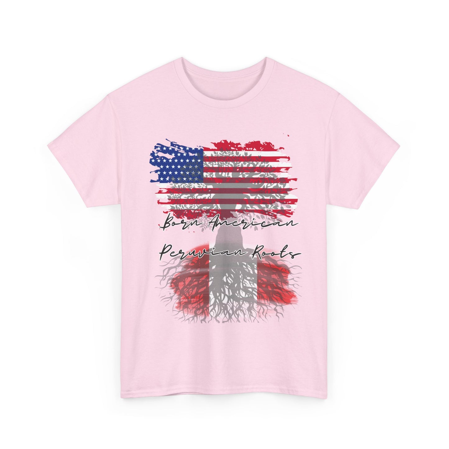 Born American - Peruvian Roots Unisex Heavy Cotton Tee