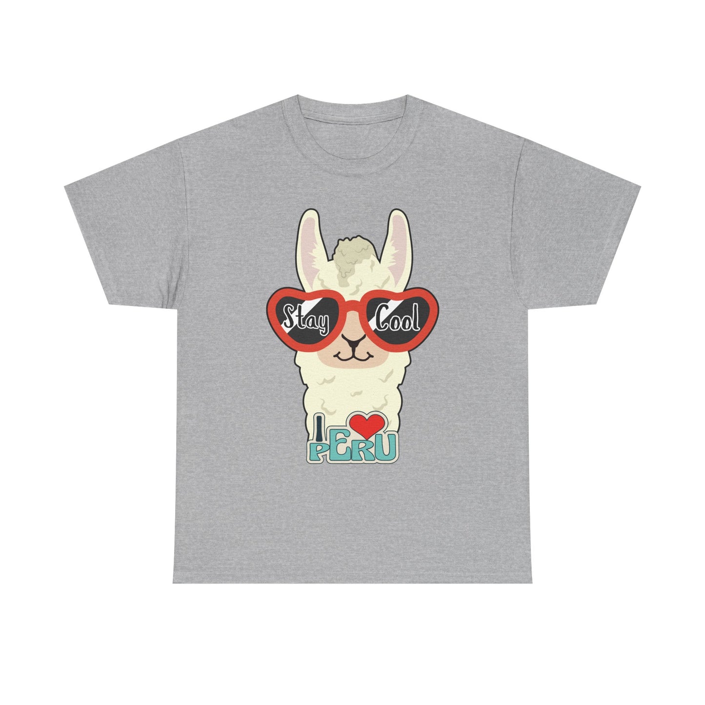 Stay Cool Llama Unisex Heavy Cotton Tee