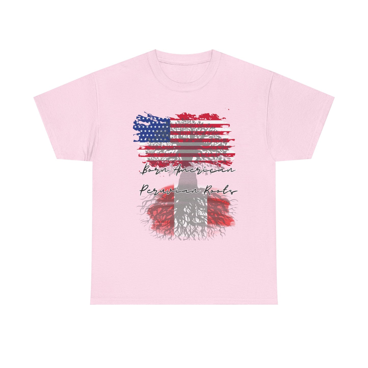 Born American - Peruvian Roots Unisex Heavy Cotton Tee