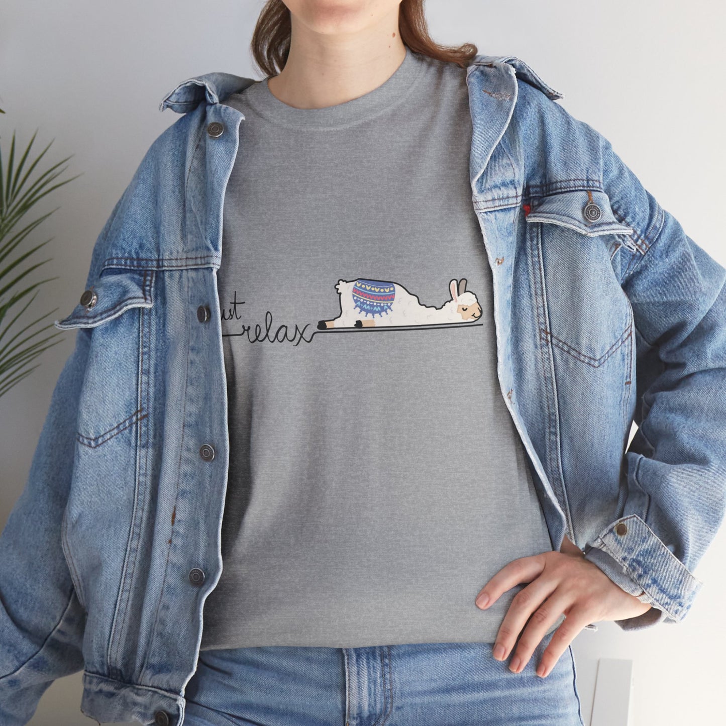 Just Relax llama 1 Unisex Heavy Cotton Tee