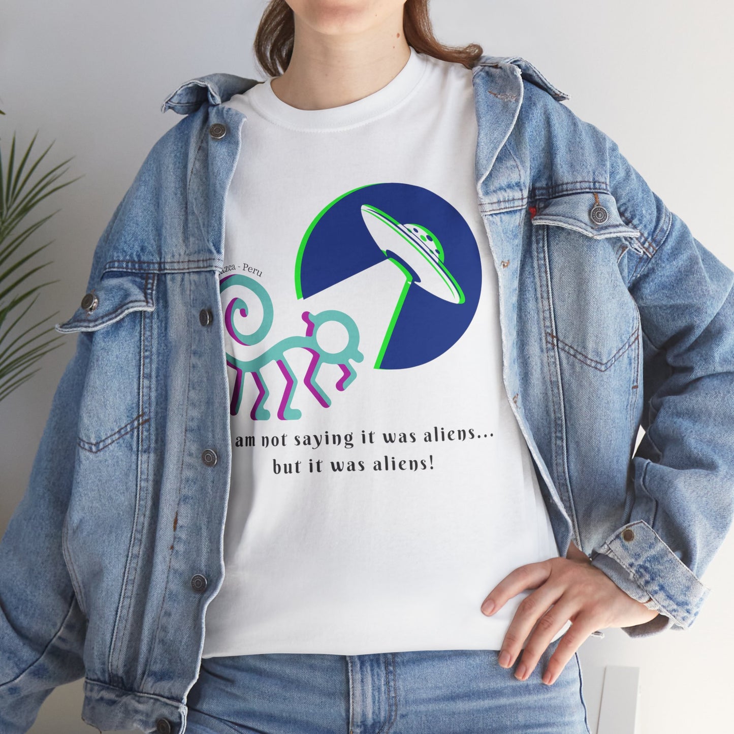 Nazca Peru (UFO) Unisex Heavy Cotton Tee