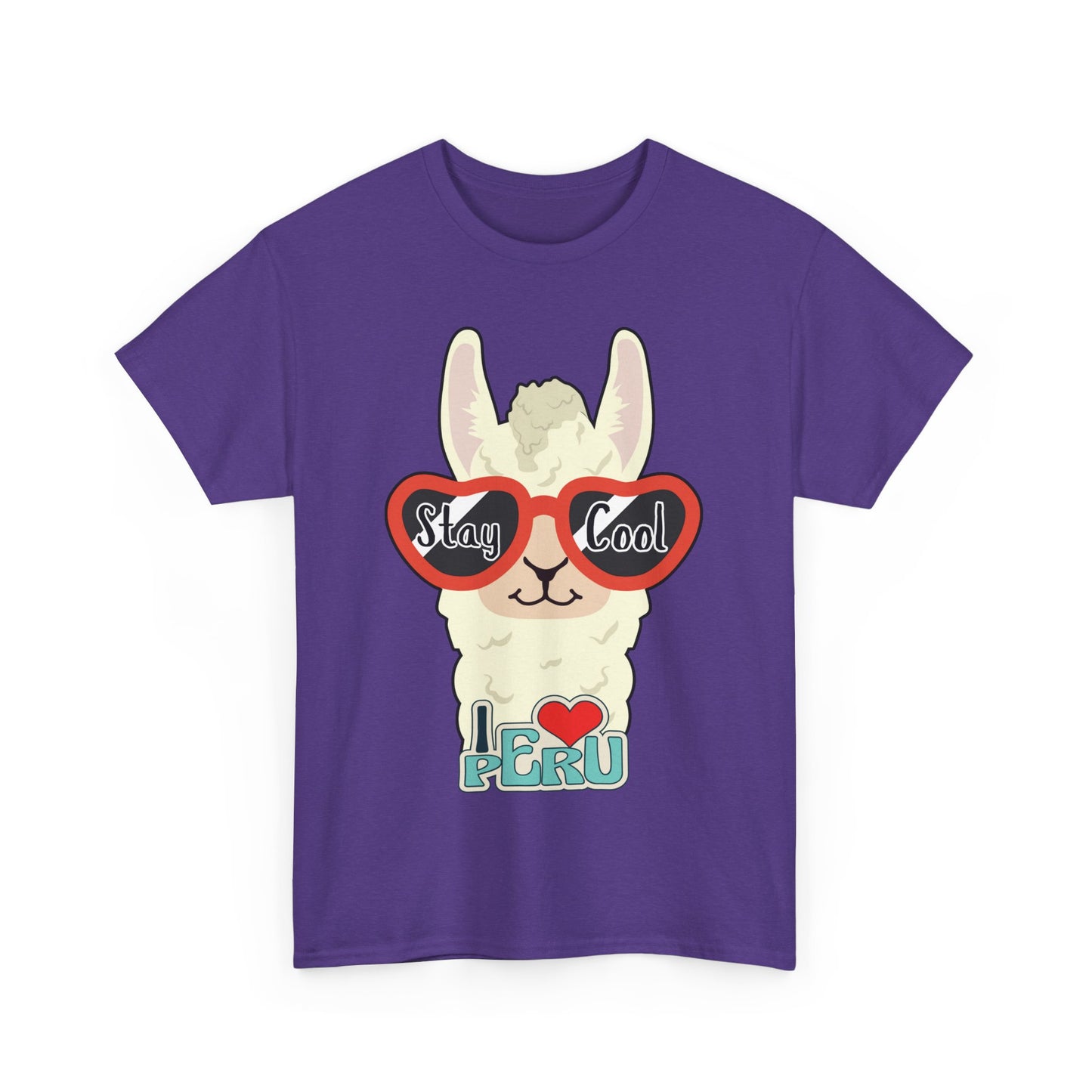 Stay Cool Llama Unisex Heavy Cotton Tee
