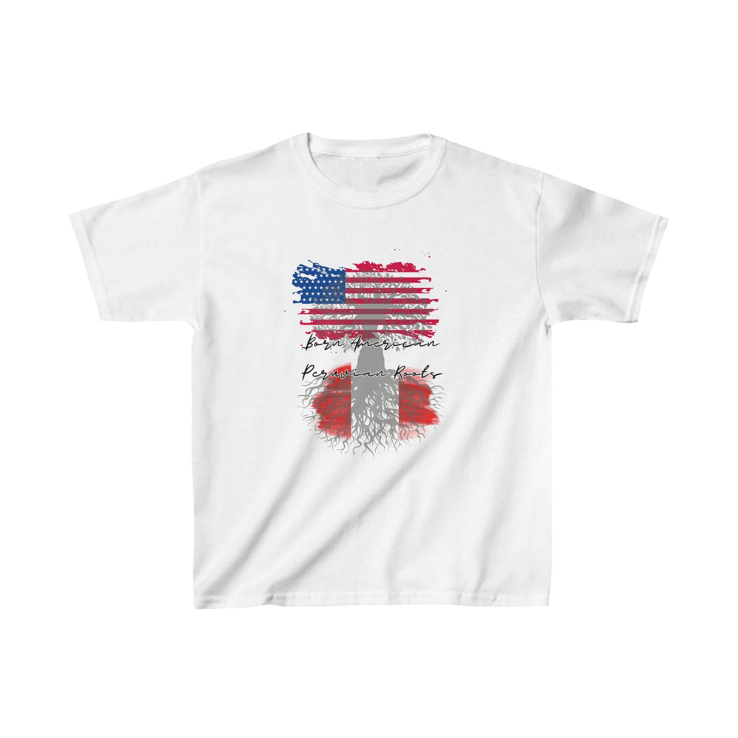 Born American - Peruvian Roots Kids Heavy Cotton™ Tee
